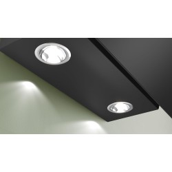 Bosch DWK85DK60 Série 2, Hotte murale, 4 vitesses d'aspiration dont 1 intensive, 80 cm, Noir avec finition en verre
