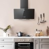 CIARRA CBCB6750 Hotte Aspirante Inclineé 60cm 350 m³/h - Hotte de Cuisine Classe A - Hotte de Cusine Silencieuse - Recyclage ou 