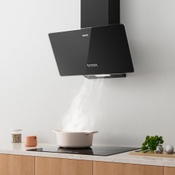 CIARRA CBCB6750 Hotte Aspirante Inclineé 60cm 350 m³/h - Hotte de Cuisine Classe A - Hotte de Cusine Silencieuse - Recyclage ou 