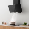 CIARRA CBCB6750 Hotte Aspirante Inclineé 60cm 350 m³/h - Hotte de Cuisine Classe A - Hotte de Cusine Silencieuse - Recyclage ou 
