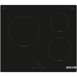 Bosch PUC611BB5E- Série 4, Plaque à Induction - 3 Feux - 60 cm - Puissance 4600 W - Noir