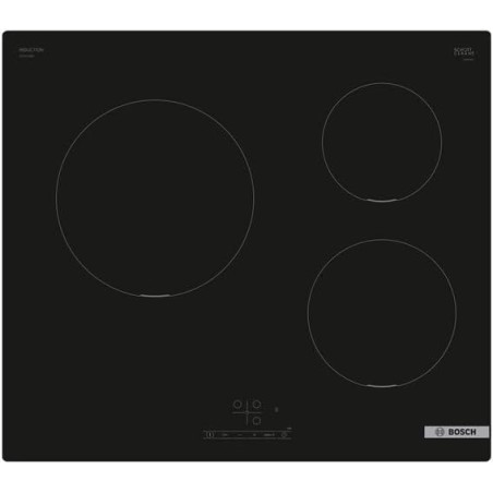 Bosch PUC611BB5E- Série 4, Plaque à Induction - 3 Feux - 60 cm - Puissance 4600 W - Noir