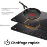 CIARRA CBTIH2 Tables de Cuisson 2 Feux 3500W - Plaque à Induction Portable - 2Foyers - 9 Niveaux de Puissance - Commande Tactile