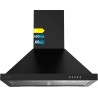Cecotec hotte aspirante 60cm pyramid bolero flux pm 606500 noir a. 165w motor, stainless steel finish, 650m3/h suction, mechanic