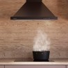 Cecotec hotte aspirante 60cm pyramid bolero flux pm 606500 noir a. 165w motor, stainless steel finish, 650m3/h suction, mechanic