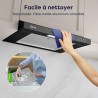CIARRA Hotte aspirante murale noire de 600 mm avec un filtre en aluminium