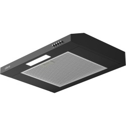 CIARRA Hotte aspirante murale noire de 600 mm avec un filtre en aluminium