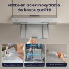 CIARRA Hotte de cuisine en acier inoxydable, hotte sous-meuble, hotte de cuisine murale, hotte aspirante de 600 mm, hotte de cui