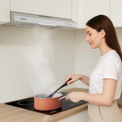CIARRA Hotte de cuisine en acier inoxydable, hotte sous-meuble, hotte de cuisine murale, hotte aspirante de 600 mm, hotte de cui