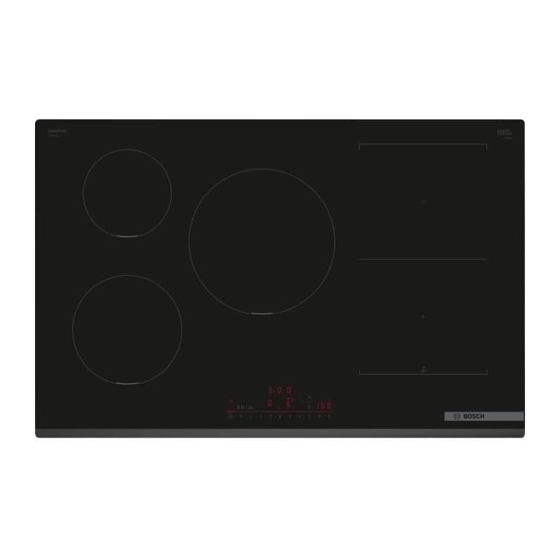 Bosch PVW831HC1E, Série 6, Plaque induction, 5 feux, 80 cm, Noir, Sans cadre