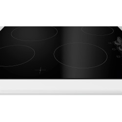 Bosch PKE611CA8E - Série 2 - plaque électrique - 3 foyers - 60 cm - Puissance 6600 W - Noir