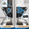 TopStrong Hotte Aspirante 60cm, 800m³/h Hotte de Cuisine inclinée Silencieuse, A+++ Hotte aspirante sans Evacuation ou Recyclage