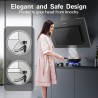 TopStrong Hottes Aspirantes 60cm, Class A++ Hotte Cuisine inclinée Silencieuse, 350m³/h Hotte aspirante Evacuation ou Recyclage,