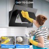 TopStrong Hottes Aspirantes 60cm, Class A++ Hotte Cuisine inclinée Silencieuse, 350m³/h Hotte aspirante Evacuation ou Recyclage,