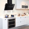 TopStrong Hottes Aspirantes 60cm, Class A++ Hotte Cuisine inclinée Silencieuse, 350m³/h Hotte aspirante Evacuation ou Recyclage,