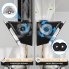 TopStrong Hotte Aspirante 60cm, A+++ Hotte de Cuisine inclinée Silencieuse, 400m³/h Hotte aspirante sans Evacuation ou Recyclage
