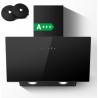 TopStrong Hotte Aspirante 60cm, A+++ Hotte de Cuisine inclinée Silencieuse, 400m³/h Hotte aspirante sans Evacuation ou Recyclage