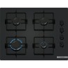 Bosch POP6B6K30, Série 2, Plaque gaz, 4 feux, 60 cm, Verre trempé noir