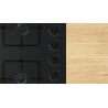 Bosch POP6B6K30, Série 2, Plaque gaz, 4 feux, 60 cm, Verre trempé noir