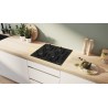 Bosch POP6B6K30, Série 2, Plaque gaz, 4 feux, 60 cm, Verre trempé noir