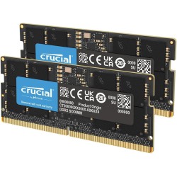 Crucial RAM 32Go Kit (2x16Go) DDR5 5600MHz (ou 5200MHz ou 4800MHz) Mémoire pour Ordinateur Portable CT2K16G56C46S5