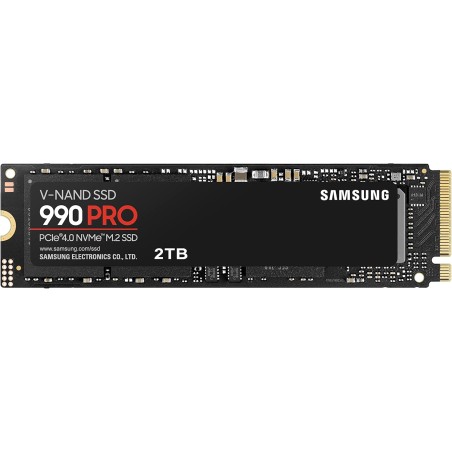 Samsung SSD 990 Pro NVMe M.2 Pcle 4.0, SSD Interne, Capacité 2 To, Vitesse de lecture jusqu'à 7 450 Mo/s, Gestion Intelligente d