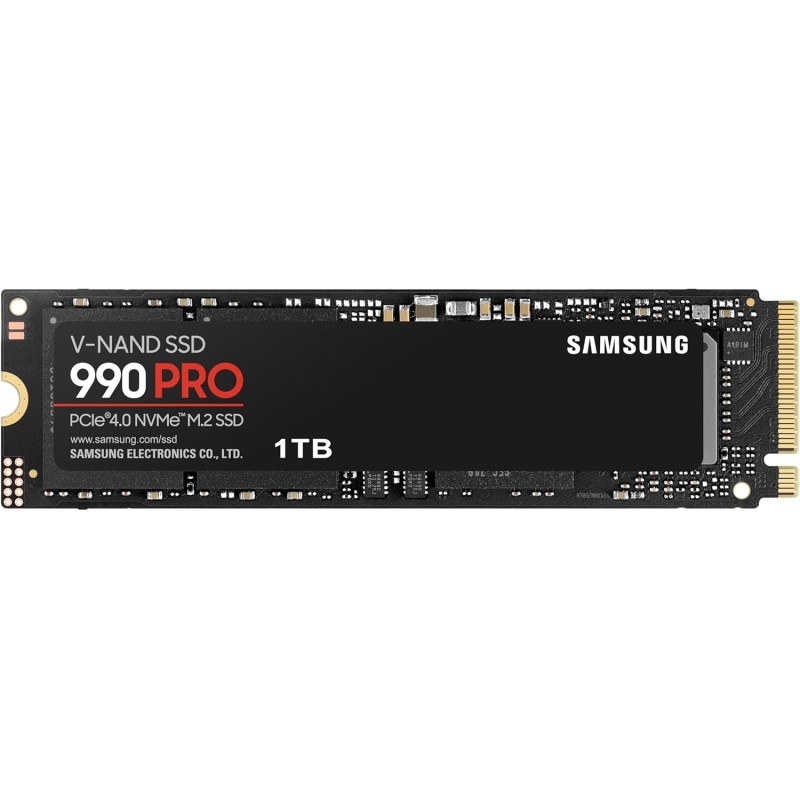 Samsung SSD 990 Pro NVMe M.2 Pcle 4.0, SSD Interne, Capacité 1 To, Vitesse de lecture jusqu'à 7 450 Mo/s, Gestion Intelligente d