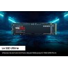 Samsung SSD 990 Pro NVMe M.2 Pcle 4.0, SSD Interne, Capacité 1 To, Vitesse de lecture jusqu'à 7 450 Mo/s, Gestion Intelligente d