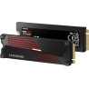 Samsung SSD Interne 990 PRO avec dissipateur, NVMe M.2 PCle 4.0, 2 To, Vitesse de lecture jusqu'à 7 450 Mo/s, Gestion Intelligen