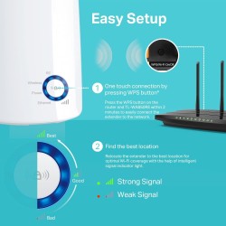 TP-Link Répéteur WiFi(TL-WA850RE), Amplificateur WiFi N300, WiFi Extender, WiFi Booster, 1 Port Ethernet, couvre jusqu'à 90㎡, Co
