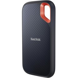 SanDisk Extreme Disque SSD Externe 2 To (Portable NVMe SSD, jusqu'à 1050 Mo/s en lecture, 1000 Mo/s en écriture, USB-C, Résistan