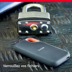 SanDisk Extreme Disque SSD Externe 4 To (Portable NVMe SSD, jusqu'à 1050 Mo/s en lecture, 1000 Mo/s en écriture, USB-C, Résistan