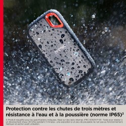 SanDisk Extreme Disque SSD Externe 4 To (Portable NVMe SSD, jusqu'à 1050 Mo/s en lecture, 1000 Mo/s en écriture, USB-C, Résistan