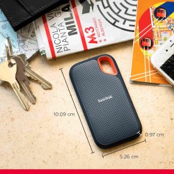 SanDisk Extreme Disque SSD Externe 8 To (Portable NVMe SSD, jusqu'à 1050 Mo/s en lecture, 1000 Mo/s en écriture, USB-C, Résistan
