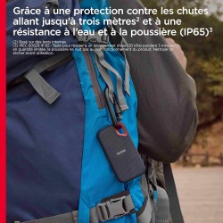 SanDisk Extreme Disque SSD Externe 8 To (Portable NVMe SSD, jusqu'à 1050 Mo/s en lecture, 1000 Mo/s en écriture, USB-C, Résistan
