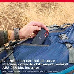 SanDisk Extreme Disque SSD Externe 8 To (Portable NVMe SSD, jusqu'à 1050 Mo/s en lecture, 1000 Mo/s en écriture, USB-C, Résistan