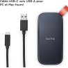 SanDisk Portable SSD 1 To (Disque SSD Externe, Portable SSD, des vitesses allant jusqu'à 800 Mo/s, Disque NVMe SSD, Robust SSD, 
