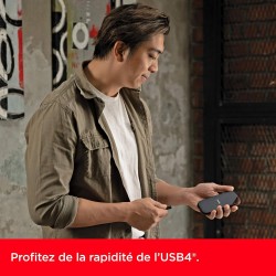 SanDisk Extreme Pro Disque SSD Exterene avec USB4 4 To (Jusqu’à 3800 Mo/s en Lecture et Jusqu’à 3700 Mo/s en écriture, 40 Gbit/s
