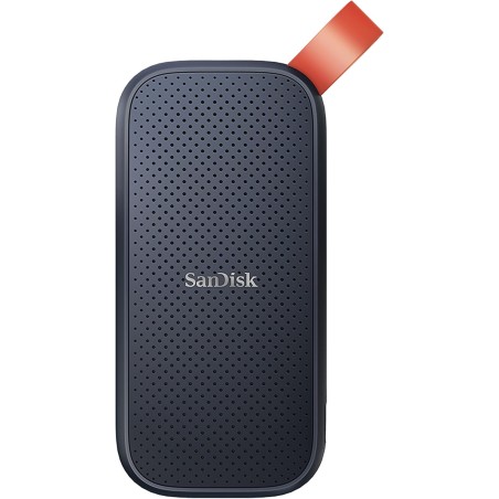 SanDisk Portable SSD 2 To (Portable Externe NVMe SSD, des vitesses allant jusqu'à 800 Mo/s, Robust, Crochet en caoutchouc robust
