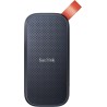 SanDisk Portable SSD 2 To (Portable Externe NVMe SSD, des vitesses allant jusqu'à 800 Mo/s, Robust, Crochet en caoutchouc robust
