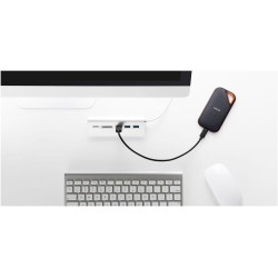 SanDisk Extreme PRO Disque SSD Externe 1 To (Portable NVMe SSD, jusqu'à 2000 Mo/s en lecture / écriture, USB-C, Résistance à la 