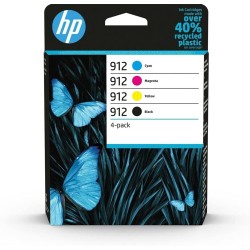 Hp 912 cmyk original ink cartridge 912 4-pack, w125916974 (cartridge 912 4-pack noir/cyan/magenta/yellow original ink cartridges