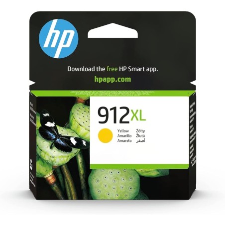 HP 912XL Cartouche d'Encre Jaune grande capacité Authentique (3YL83AE) pour HP OfficeJet Pro 8010 series / 8020 series