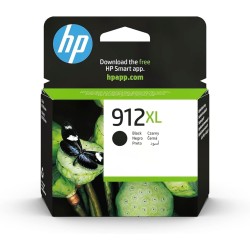HP 912XL Cartouche d'Encre Noir grande capacité Authentique (3YL84AE) pour HP OfficeJet Pro 8010 series / 8020 series