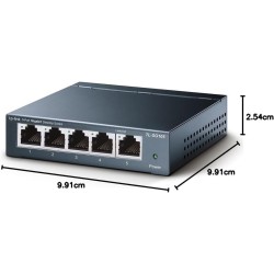TP-Link Switch Ethernet Gigabit 5 Ports RJ45 Metallique 10/100/1000 Mbps, IGMP Snooping, Switch RJ45 idéal pour étendre Le résea