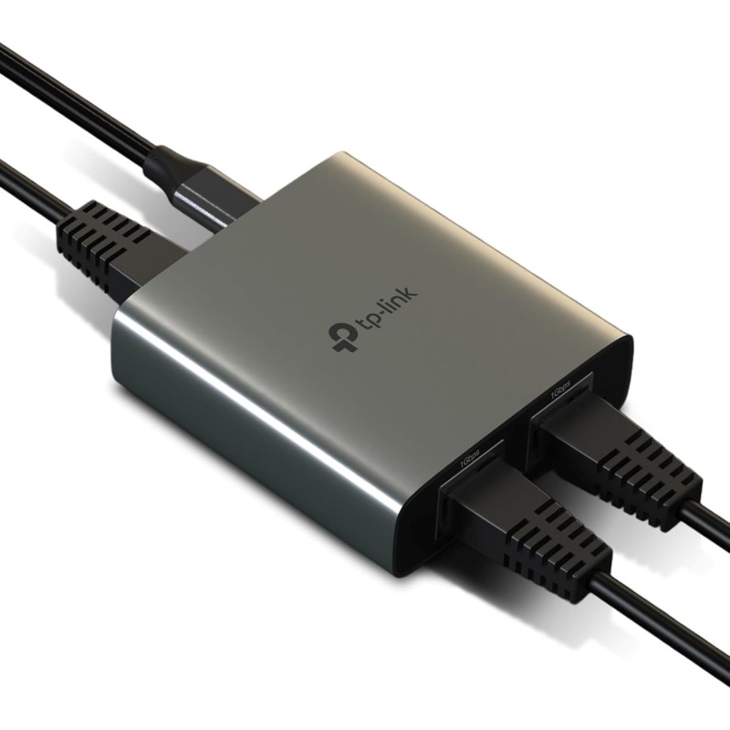 TP-Link EH210 Switch Ethernet 2 Ports 1000 Mbps RJ45 Splitter Network Compatible avec Ordinateur Routeur Décodeur Téléviseur