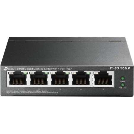 TP-Link TL-SG1005LP Switch de Bureau Gigabit à 5 Ports Dont 4 Ports PoE+