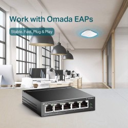TP-Link TL-SG1005LP Switch de Bureau Gigabit à 5 Ports Dont 4 Ports PoE+