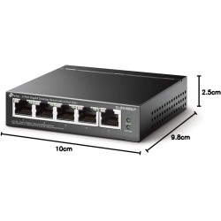 TP-Link TL-SG1005LP Switch de Bureau Gigabit à 5 Ports Dont 4 Ports PoE+