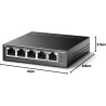TP-Link TL-SG1005LP Switch de Bureau Gigabit à 5 Ports Dont 4 Ports PoE+